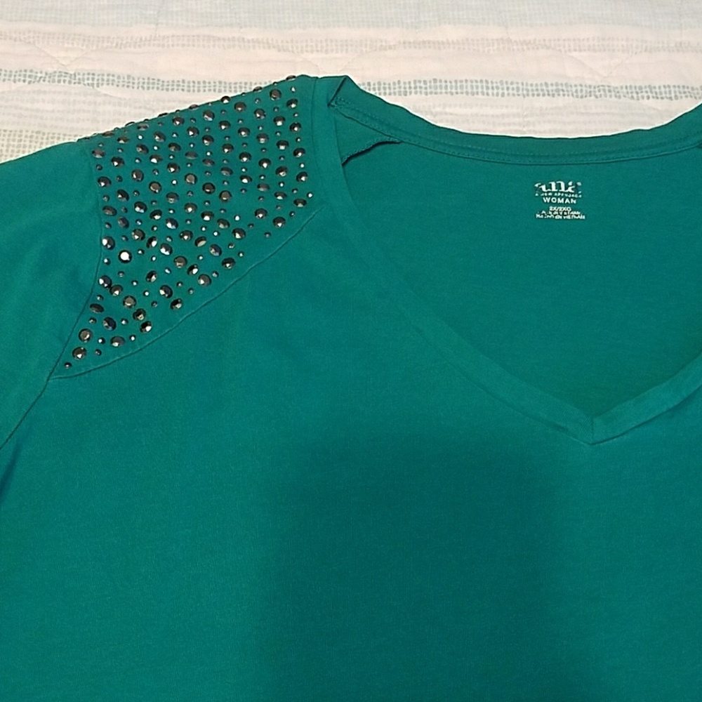 Sparkle sleeve top